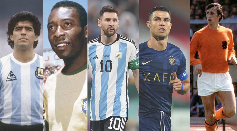 5 Best Football Players of All Time | 24x7Sportshub