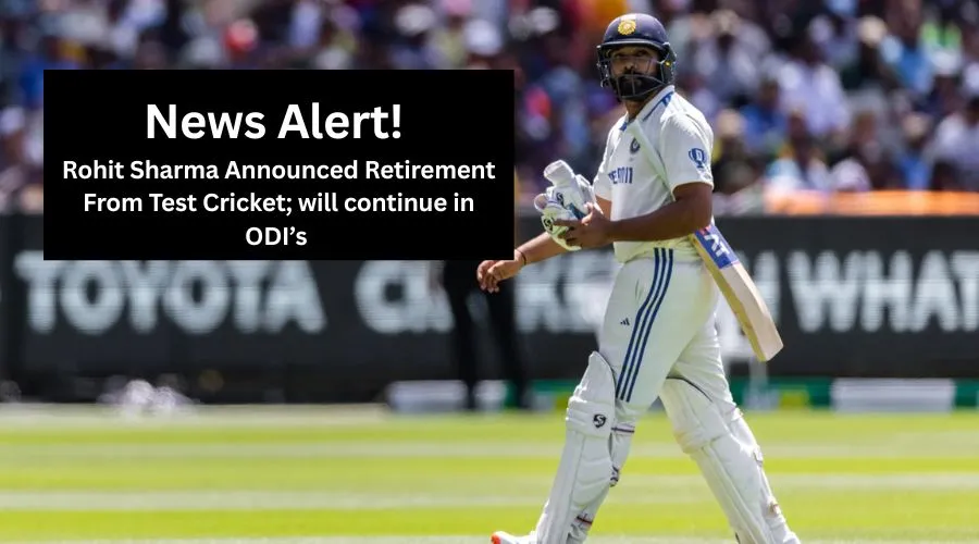 Rohit Sharma announced retirement from Test cricket waving to fans